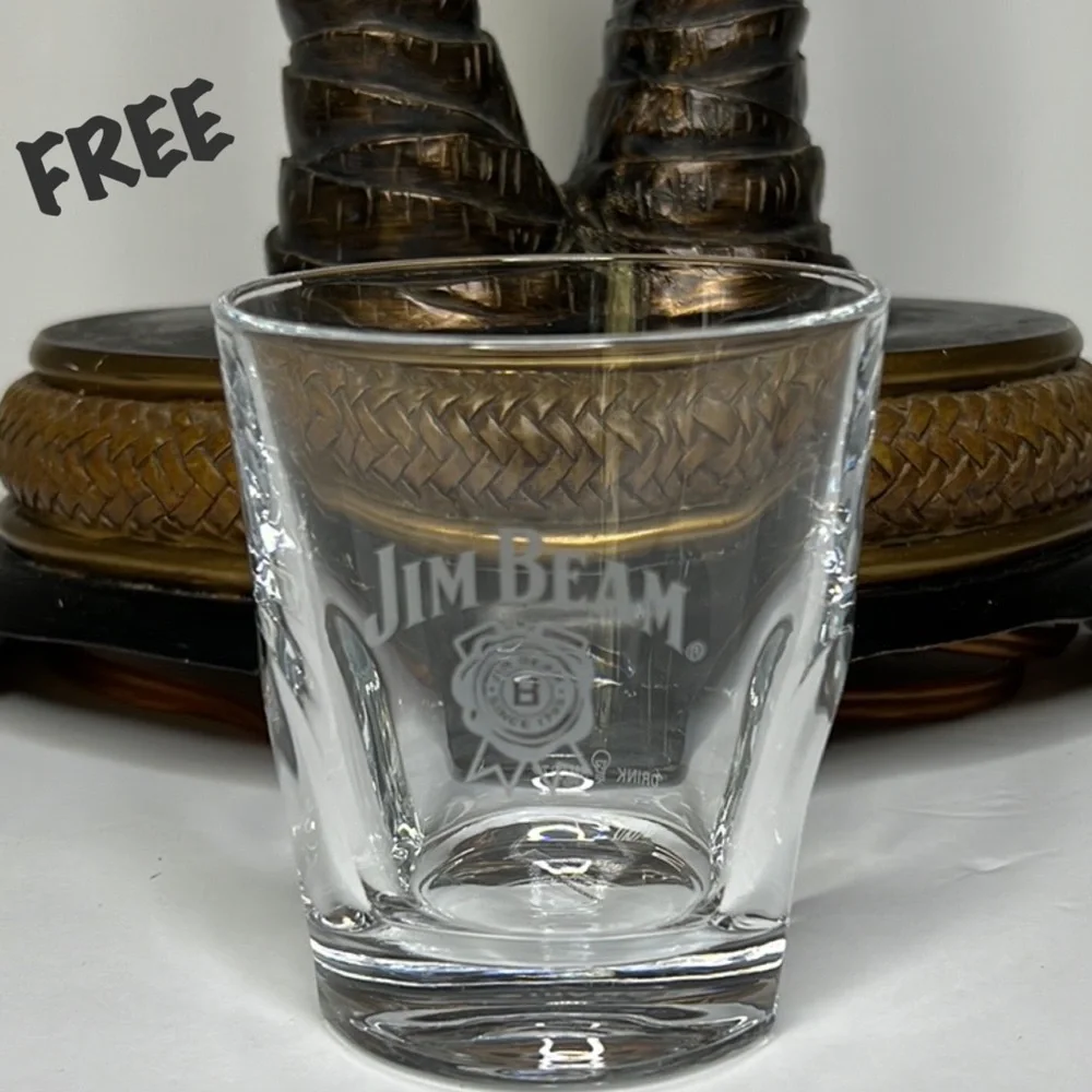 Bundle Free Gift Palm Tree Martini Glass • Palm Tree‎ Goblet Glass • Wicker Glas